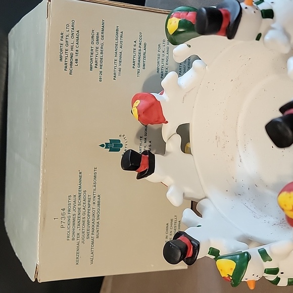 Partylite Frolicking Frostys Candle Holder - Picture 4 of 7